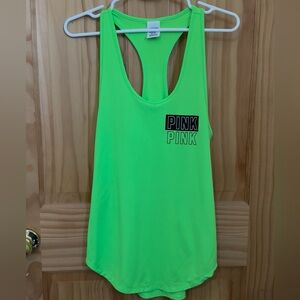 Victoria’s Secret PINK | Neon Green Athletic Racerback Tank